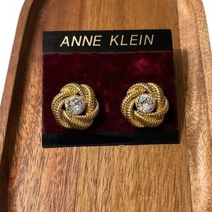 Anne Klein twist knot studs